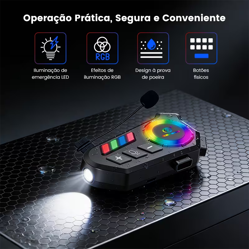 Intercomunicador para casco